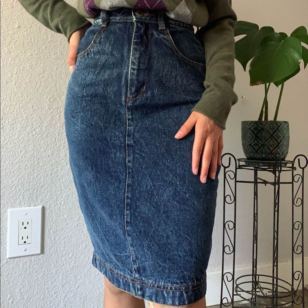 Vintage Jean Skirt